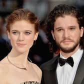 Rose Leslie and Kit Harington confirmed their relationship at The Olivier Awards in April 2016 (Picture: Anthony Harvey/Getty Images)