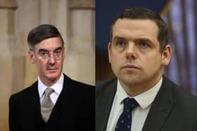 Jacob Rees-Mogg has said that Douglas Ross – who has told Boris Johnson to resign – ‘is not a big figure’.