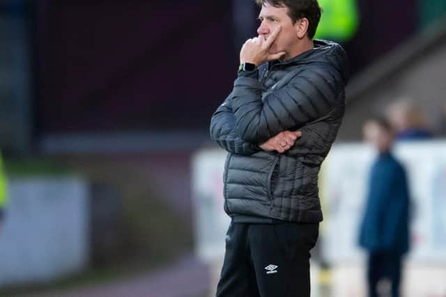 Daniel Stendel's future at Hearts remains in limbo for now.
