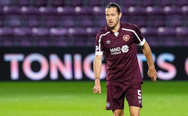 Hearts midfielder Peter Haring has been a near-constant in pre-season. Picture: SNS