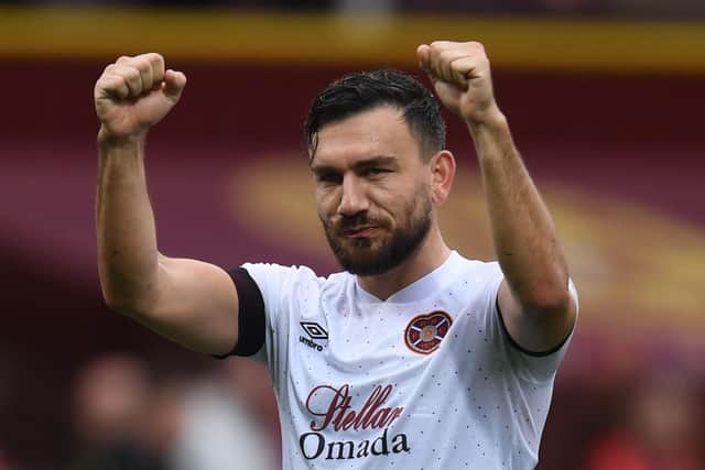 Robert Snodgrass is working to reach peak fitness at Hearts.
