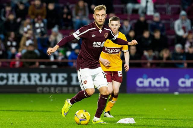 Hearts defender Nathaniel Atkinson has largely impressed since joining from Melbourne City in January. Picture: SNS