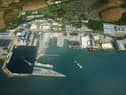 Computer-generated image of how Rosyth waterfront could look if the Firth of Forth bid wins.