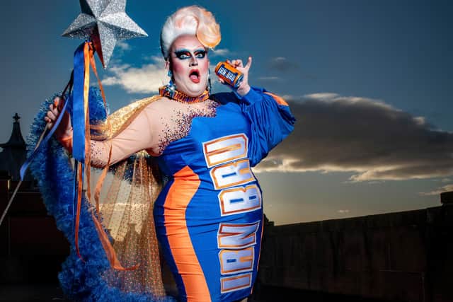 Irn-Bru has appointed BAFTA winning Scottish icon, Lawrence Chaney, as the nation’s official Fairy Godmaw. Contributed.
