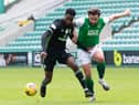 Darren McGregor keeps a close eye on Celtic forward Odsonne Edouard