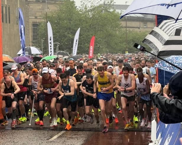 The Edinburgh Marathon kicked off at 10am at Potterrow