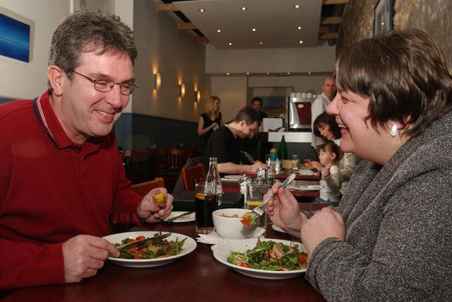 Diners enjoying their food at the First Coast restaurant at Dalry Road in November, 2012.