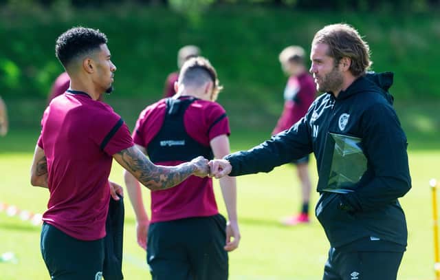 Josh Ginnelly has already struck up a rapport with Hearts manager Robbie Neilson.