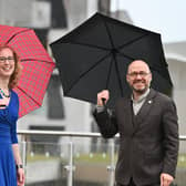 Lorna Slater with her fellow Green government minister Patrick Harvie