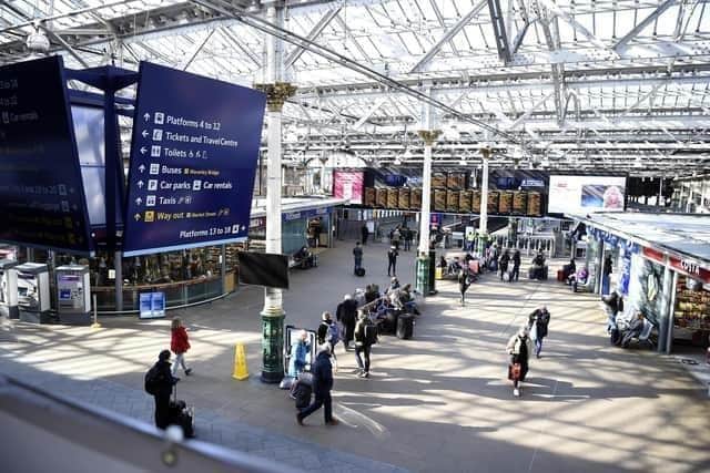 The assault took place at Waverley Station