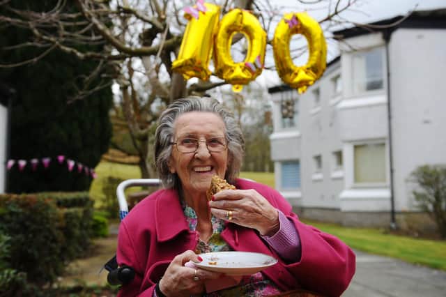 Eleanor Petrie celebrated her 100th birthday on Tuesday, April 20.  Pictures by Michael Gillen.