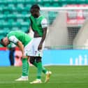Hibs endured a third consecutive cinch Premiership defeat at the weekend - and former player Stuart Lovell has described the team as 'an absolute bombscare' at defending cross balls. Picture: Simon Wootton / SNS Group