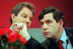 Tony Blair and Gordon Brown shortly before their landslide election victory in 1997 (Picture: Johnny Eggitt/AFP via Getty Images)