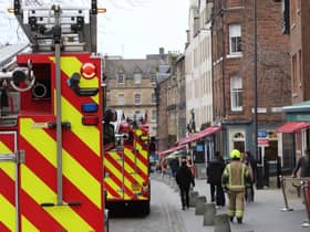 The Scottish Fire and Rescue service attended the scene at Thomson's Court, Grassmarket in Edinburgh after a smoke alarm was activated (Photo: Matt Donlan).