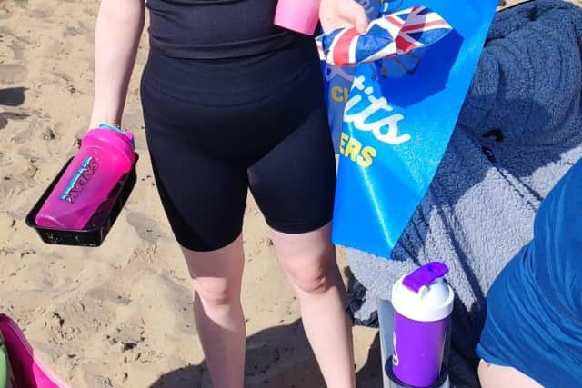 Alex is doing a sponsored swim as part of the annual charity event
