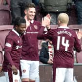 Kyle Lafferty and Steven Naismith each finished top goalscorer for Hearts in consecutive seasons.