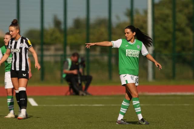 Shannon McGregor had been out with a knee injury for six months. Credit: Hibs Women
