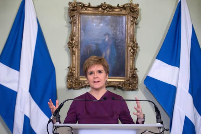 Nicola Sturgeon claimed talk of a cover-up over the Nike conference Covid outbreak was 'complete and utter nonsense' (Picture: Neil Hanna/WPA Pool/Getty Images)
