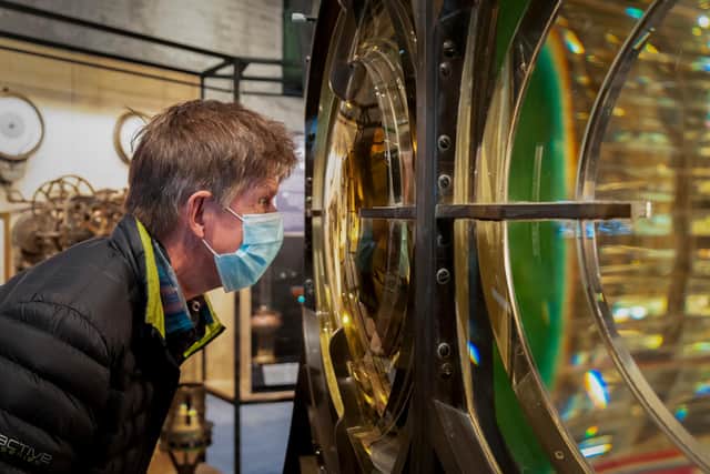 The original lens from Gairloch's Rubh Re lighthouse is one of the main attractions in the new-look museum. Picture: Marc Atkins/Art Fund
