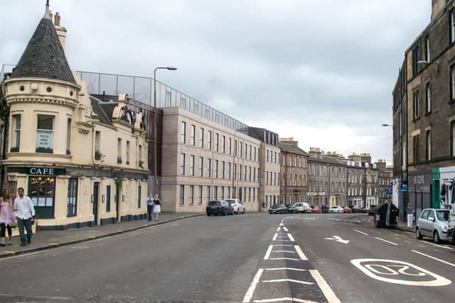 A CGI of the student development scheme in Edinburgh’s Abbeyhill area.