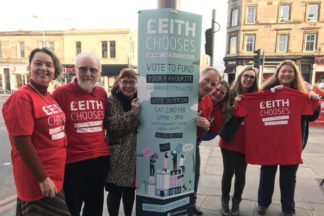 Members of £eith Chooses are urging Leith organisations and charities to get their applications in by September 30.