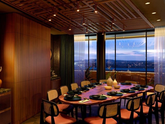 The dynamic interiors will feature a stunning dining room, and an outdoor terrace with sweeping views of Edinburgh’s skyline, private dining room with a bespoke mural by local artist while Sushisamba's signature orange tree sculpture will take root in the bar and welcome guests as they enter the space, creating a highly discoverable destination for cuisine, music, and design from day to night.