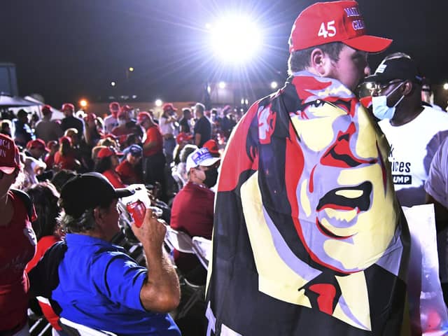 Will Donald Trump's supporters be celebrating when the results of the US election come in or will Joe Biden triumph? (Picture: Jim Rassol/AP)