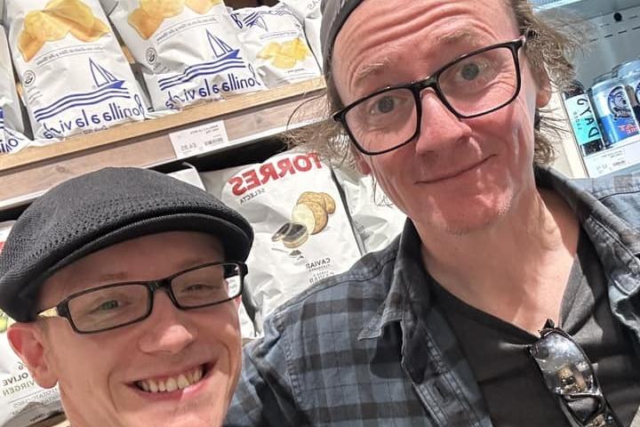 Ryan Jones sent in this photo of him with the Irish comedian. He said: "Ed Byrne came into my shop other day. Such a lovely dude."