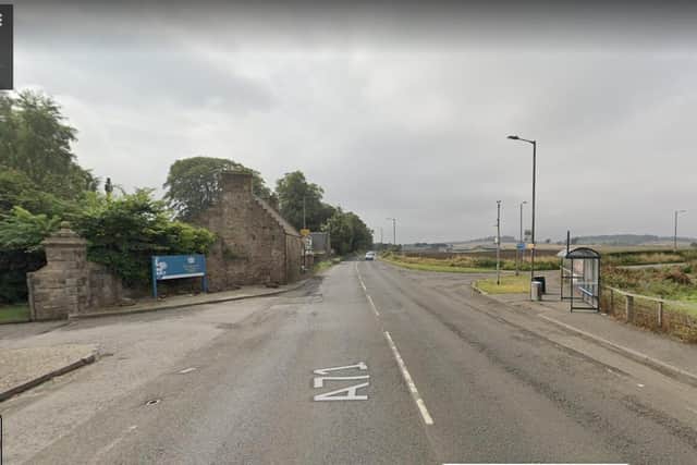 The A71 with the Dalmahoy Hotel entrance on the left and Dalmahoy Road on the right   Picture: Google Maps