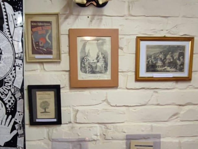 The museum is full of interesting pieces about witchcraft and magic including these pictures on the walls.