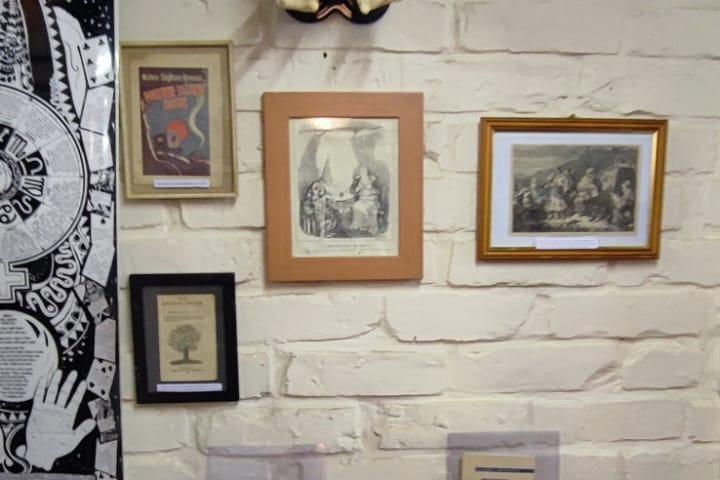 The museum is full of interesting pieces about witchcraft and magic including these pictures on the walls.