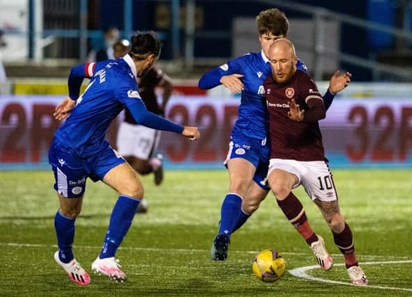 Liam Boyce was once again Hearts' key player. Picture: SNS