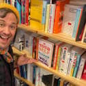 Will Young visited an independent bookshop in Edinburgh, where he spotted his latest book. (Photo credit: @willyoung on Twitter)