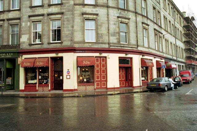 Exterior of The Tattler restaurant on the corner of Commercial Street/Sandport Street in March 1992. Photo: Crauford Tait