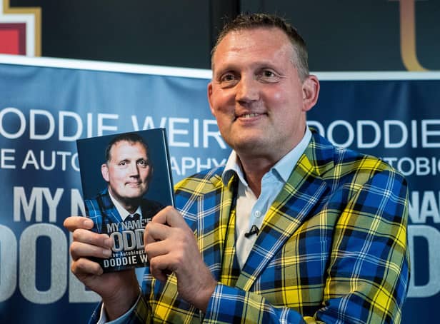 Former Scotland international Doddie Weir, pictured launching his official autobiography in 2018, has died at the age of 52