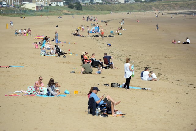 Families enjoy Sunderland's coast during the summer holidays.