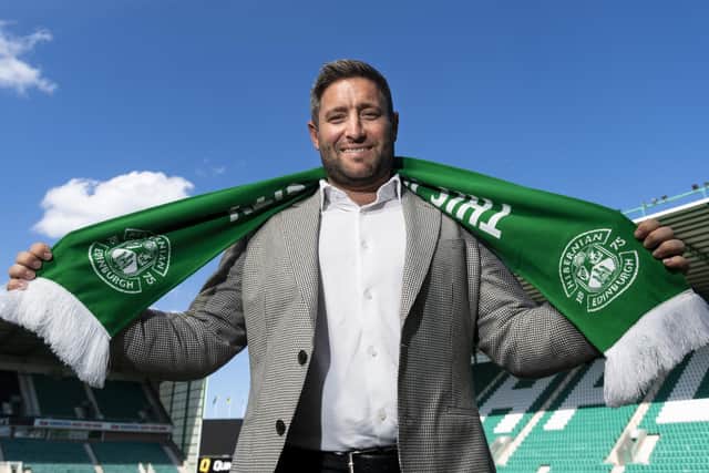 Lee Johnson is unveiled as the new manager of Hibs