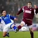 Gordon Herd in action as a player for Linlithgow Rose in their 2008 Scottish Cup fourth round tie against Queen of the South
