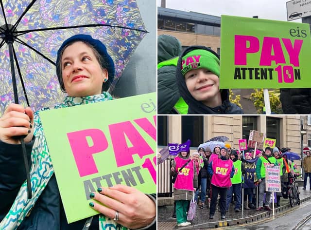 School strikes: Pictures show Edinburgh teachers protesting pay as the school strikes continue across the country
