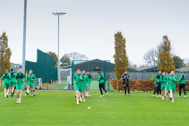 Hibs are preparing to face Aberdeen on Friday night.
