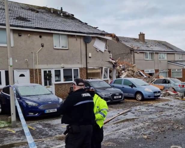 The gas explosion on December 1 on Baberton Mains Avenueat claimed the life of an 84-year-old man and left a family homeless