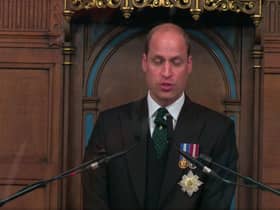 Prince William is attending the General Assembly as the Queen's representative