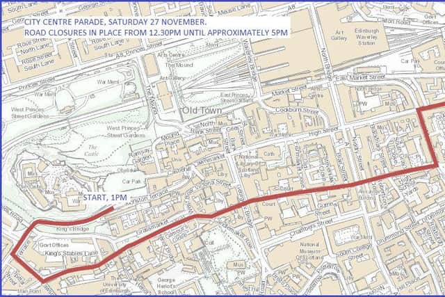 The council has announced road closures and other diversions will be in place due to an Independence March in the Capital this weekend.