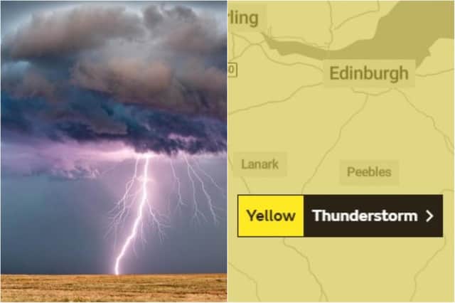 Yellow weather warnings are in place for much of southern Scotland this weekend.