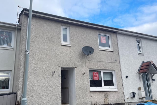 The two-bedroom terrace can be found in 41 Craigswood in Livingston.