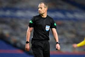 Referee Willie Collum waved away two penalty claims by Hibs in their 1-0 loss at Ibrox