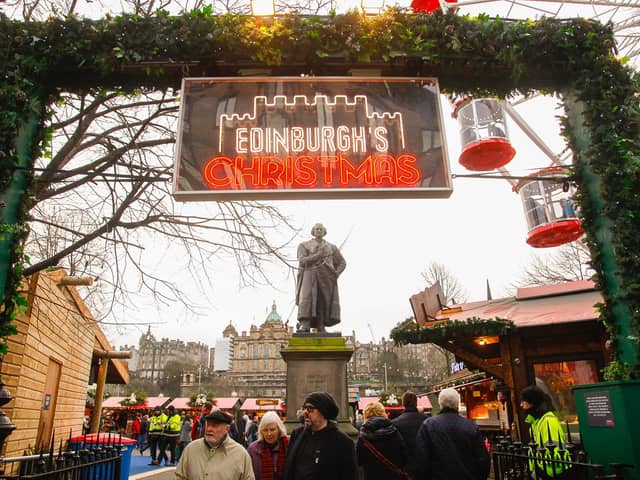 Edinburgh Christmas Market stock photo, by Scott Louden.