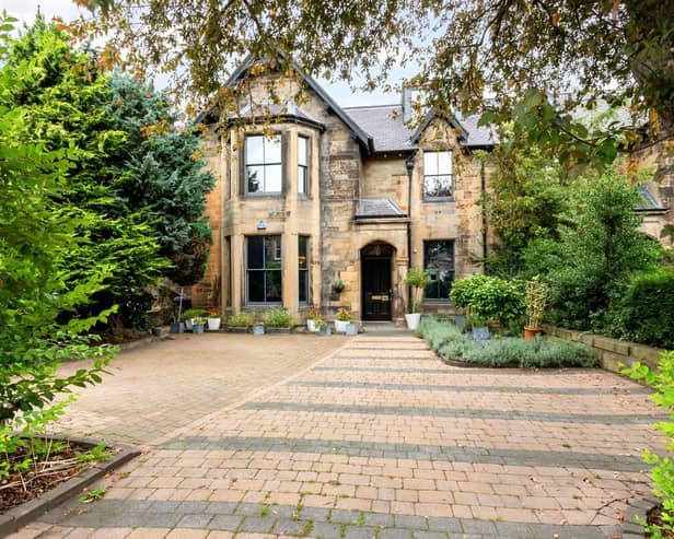 This exclusive semi-detached townhouse in highly sought-after Trinity is a traditional C-listed building (circa 1860), which has a massive footprint of 3,704 square feet, comprising five reception rooms, four washrooms, and five bedrooms – all presented to exceptionally high standards. This townhouse has been extended and upgraded to provide a wealth of high-end accommodation. With its Tudor Gothic façade, this family home is impressive from the outset. Inside, the front door opens to a vestibule and reception hall, laid with classic Victorian floor tiles. Brimming with character and generous storage, it is an unforgettable welcome.