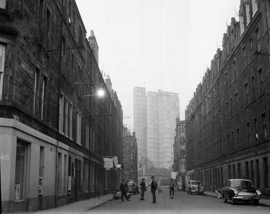 Leith Fort 21 storey flats nearing completion in April 1963. The tower blocks on Lindsay Road became synonymous with drug use, antisocial behaviour and some of Edinburgh’s worst troublemakers. They were demolished in 1997.