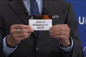 UEFA pulled Hearts' name from Pot 3 in the Europa Conference League draw.